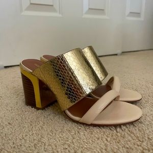 Rebecca Minkoff stacked heel sandals